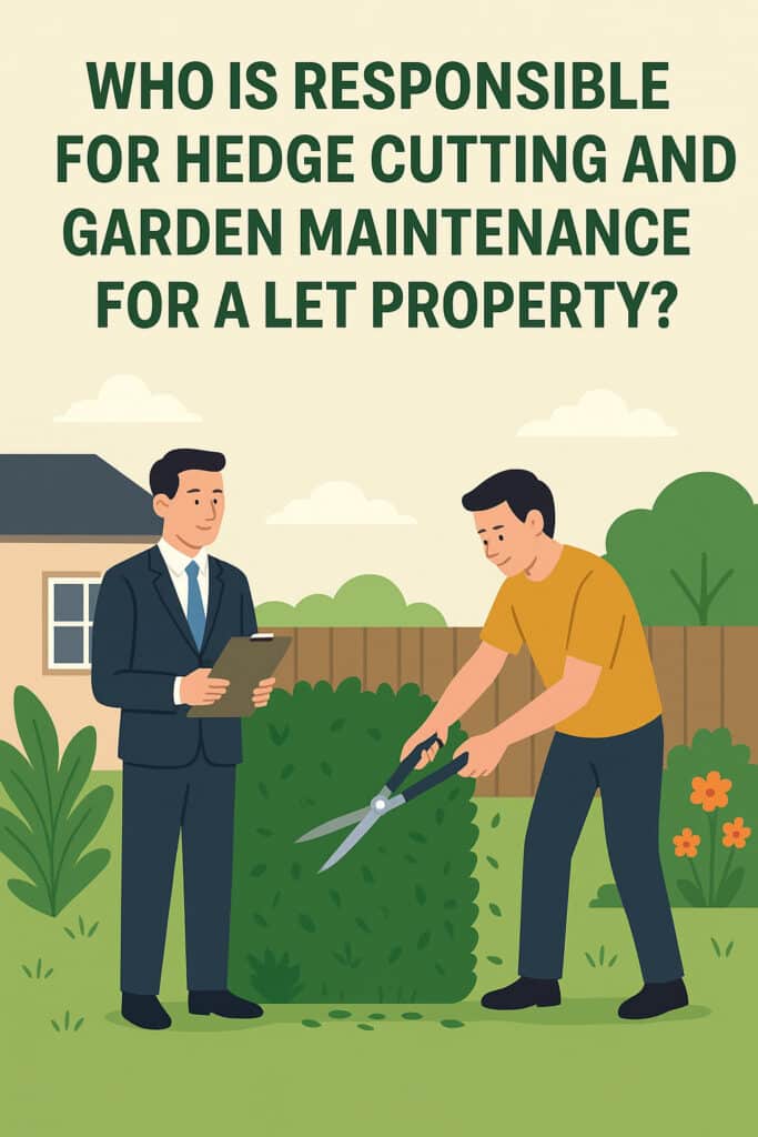 Who is Responsible for Hedge Cutting and Garden Maintenance for a Let Property?